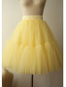 Yellow Tulle knee Length Tutu Skirt